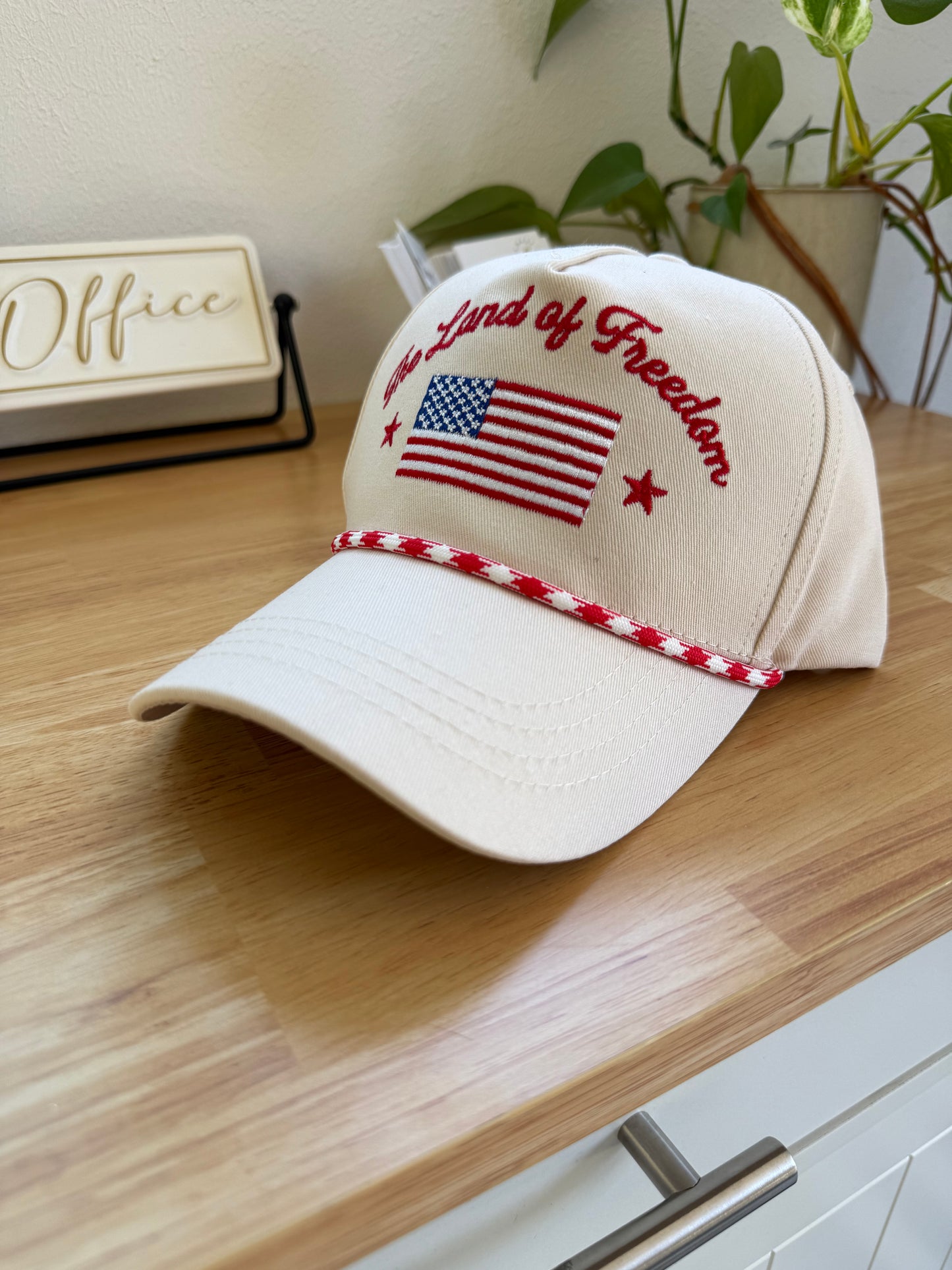 Embroidered Land of Freedom hat