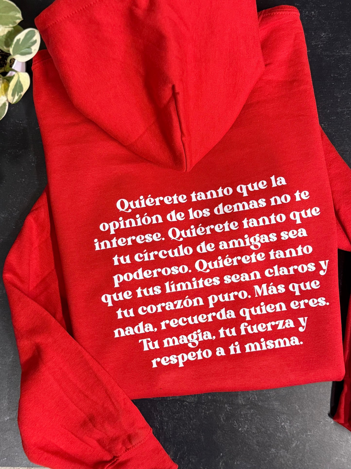 Quiérete Querida hoodie