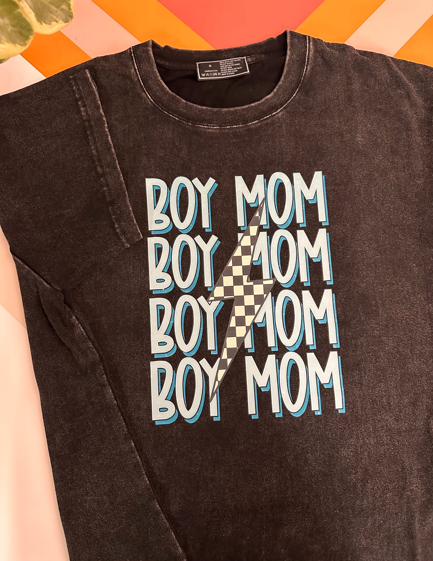 Boy/Girl Mom oversized vintage shirt