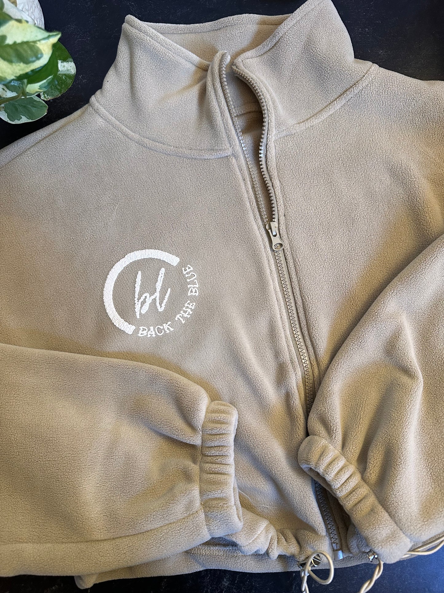 Back the Blue fleece jacket