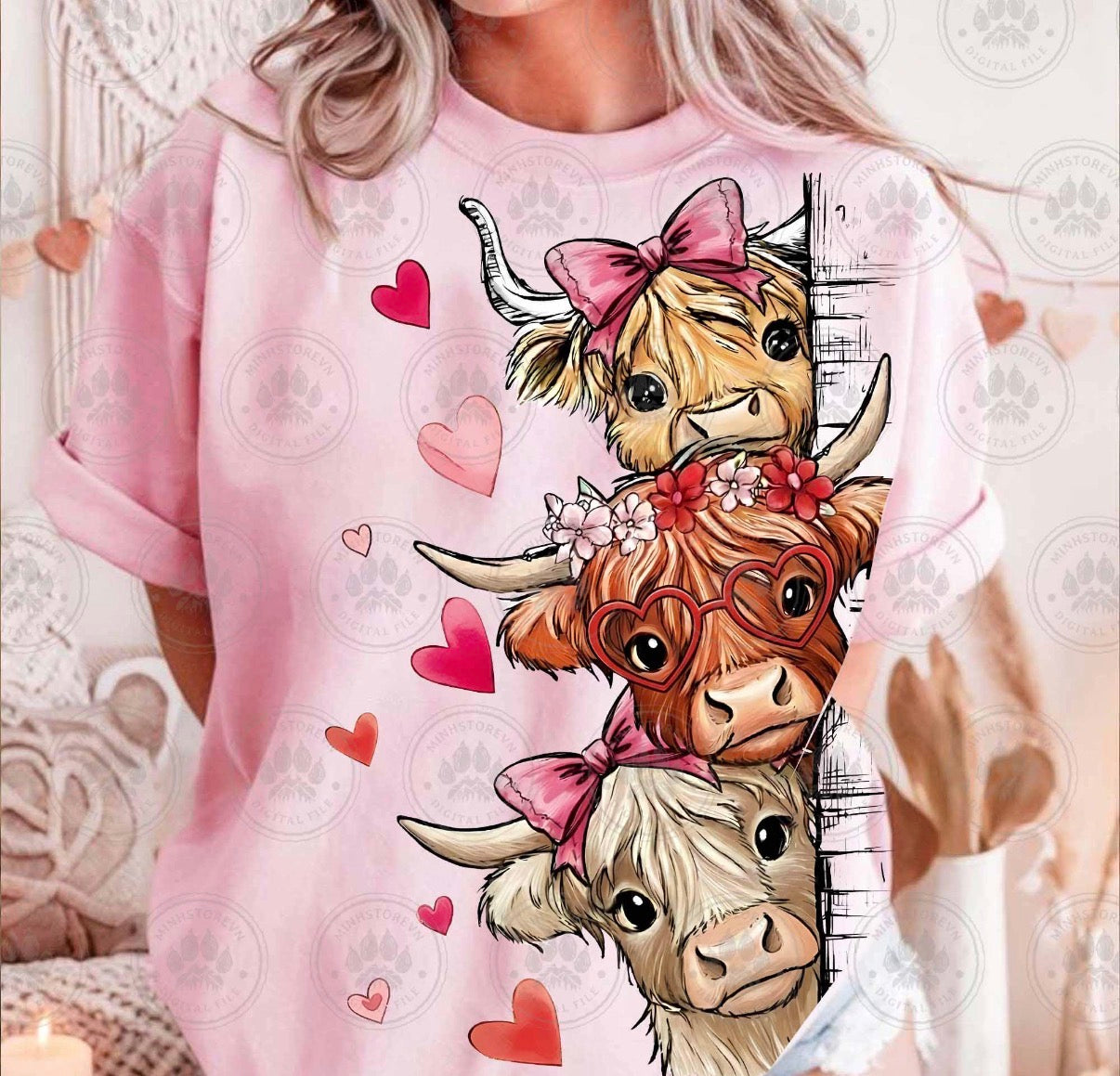 Valentine highland Cow ๐