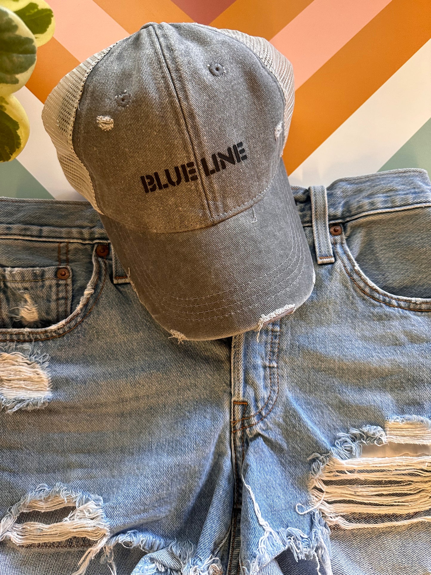 Blue Line trucker hat