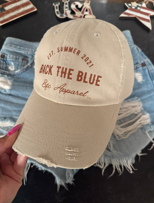 Back the Blue adjustable hat