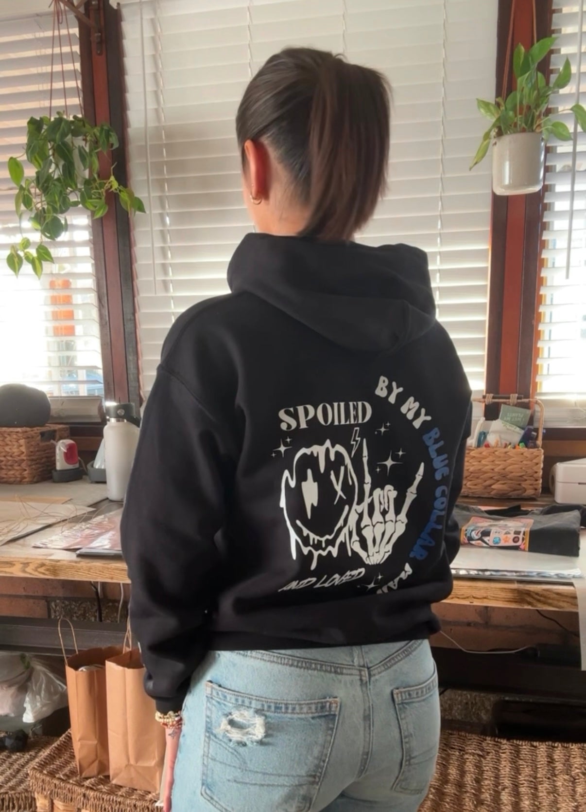 Blue Collar Spoiled hoodie