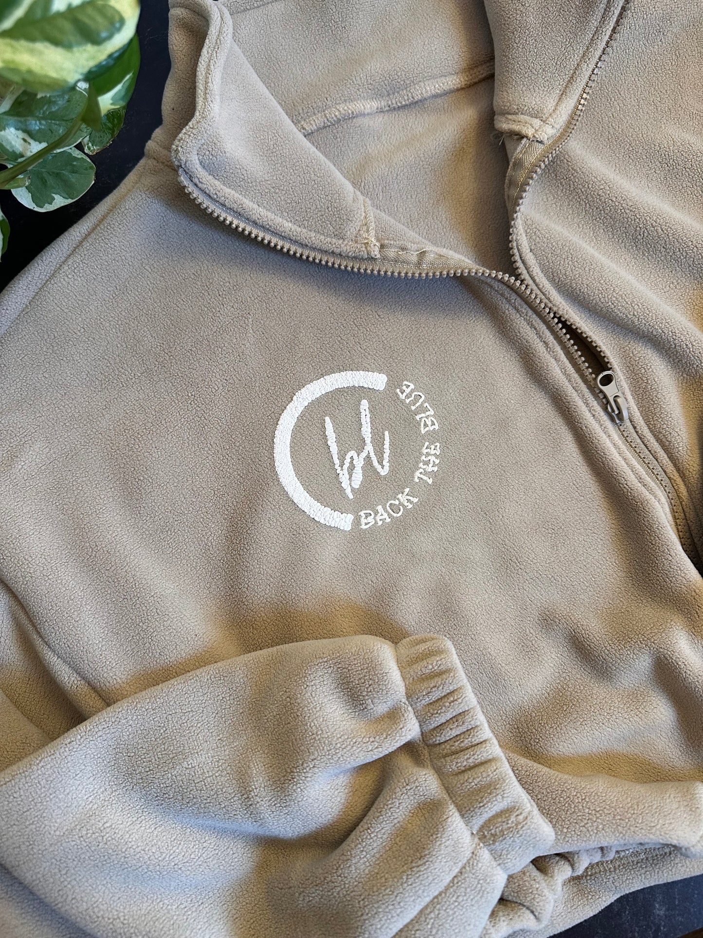 Back the Blue fleece jacket
