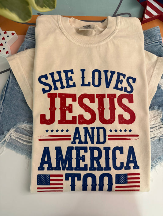 Jesus and America t-shirt