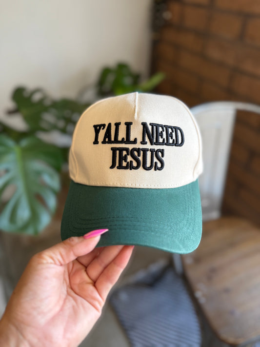 Ya’ll need Jesus trucker hat (preorder)