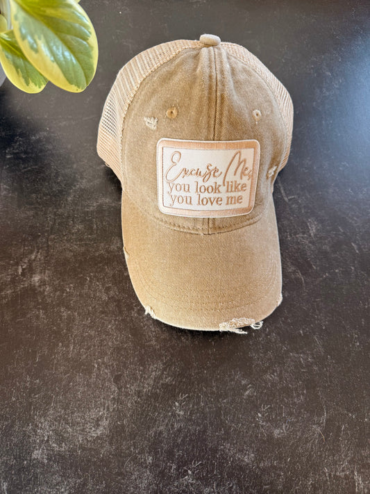 “Excuse me” baseball cap