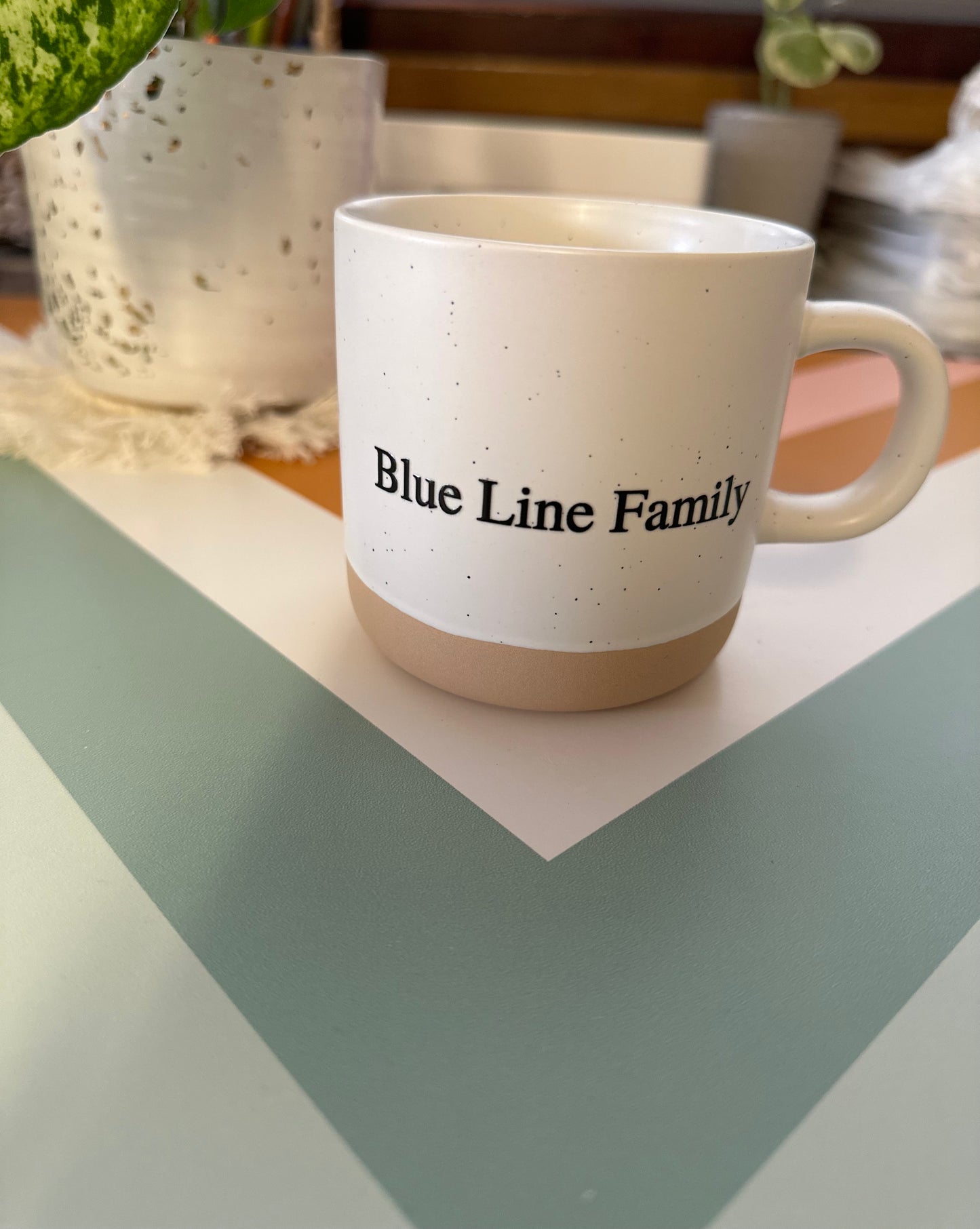 Blue Line Family Coffee Mug