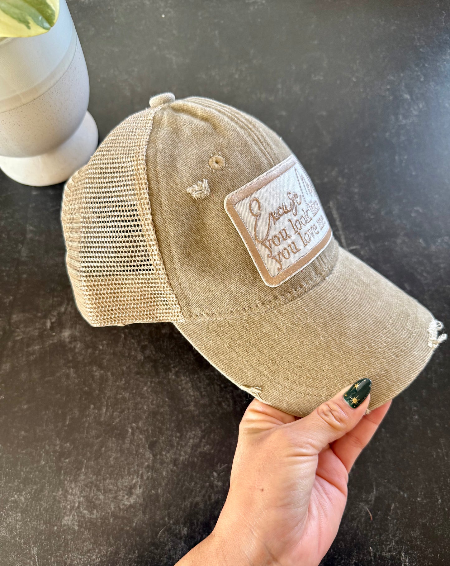 “Excuse me” baseball cap