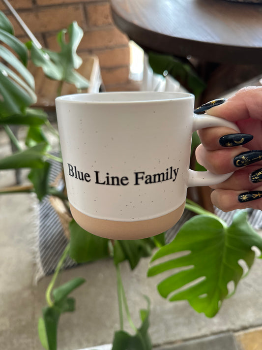 Blue Line Family Coffee Mug