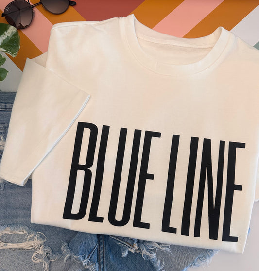 Blue Line Oversized T-shirt