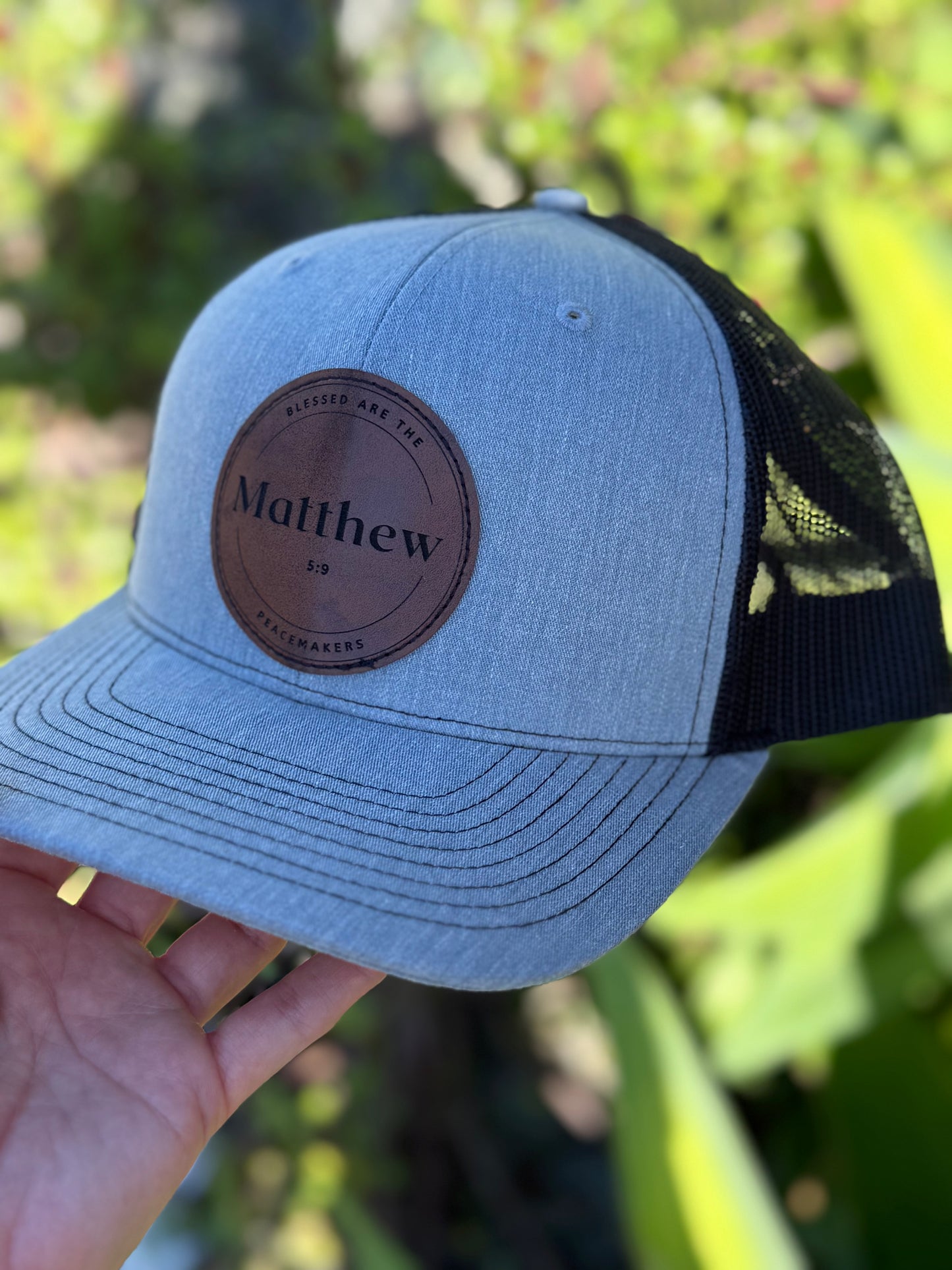 Matthew 5:9 trucker hat