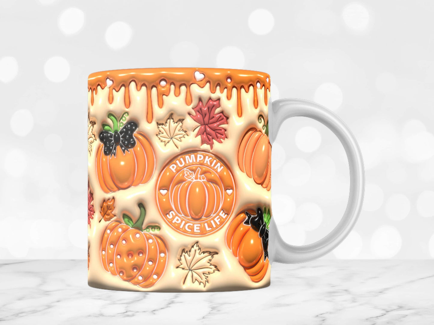 Pumpkins Mug, printed design