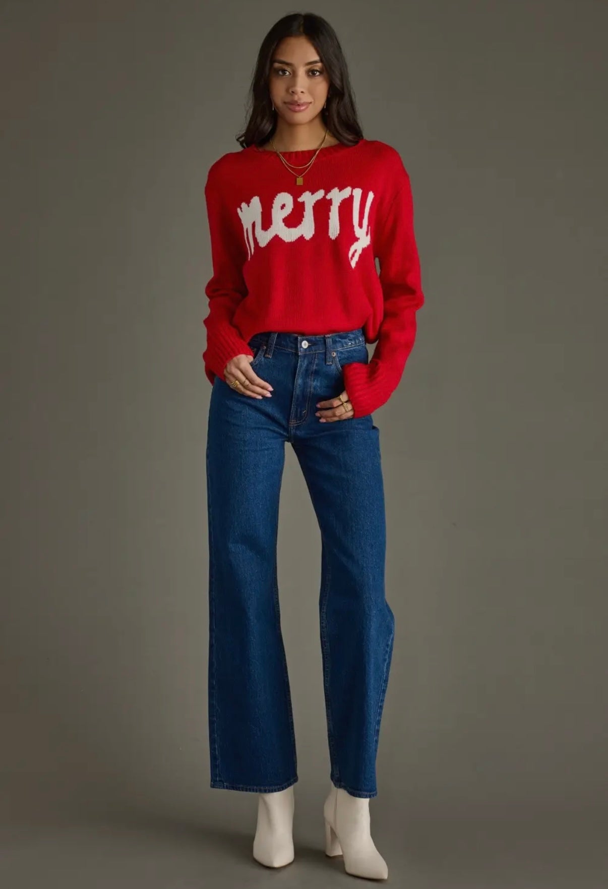 Hunter Green Merry Sweater