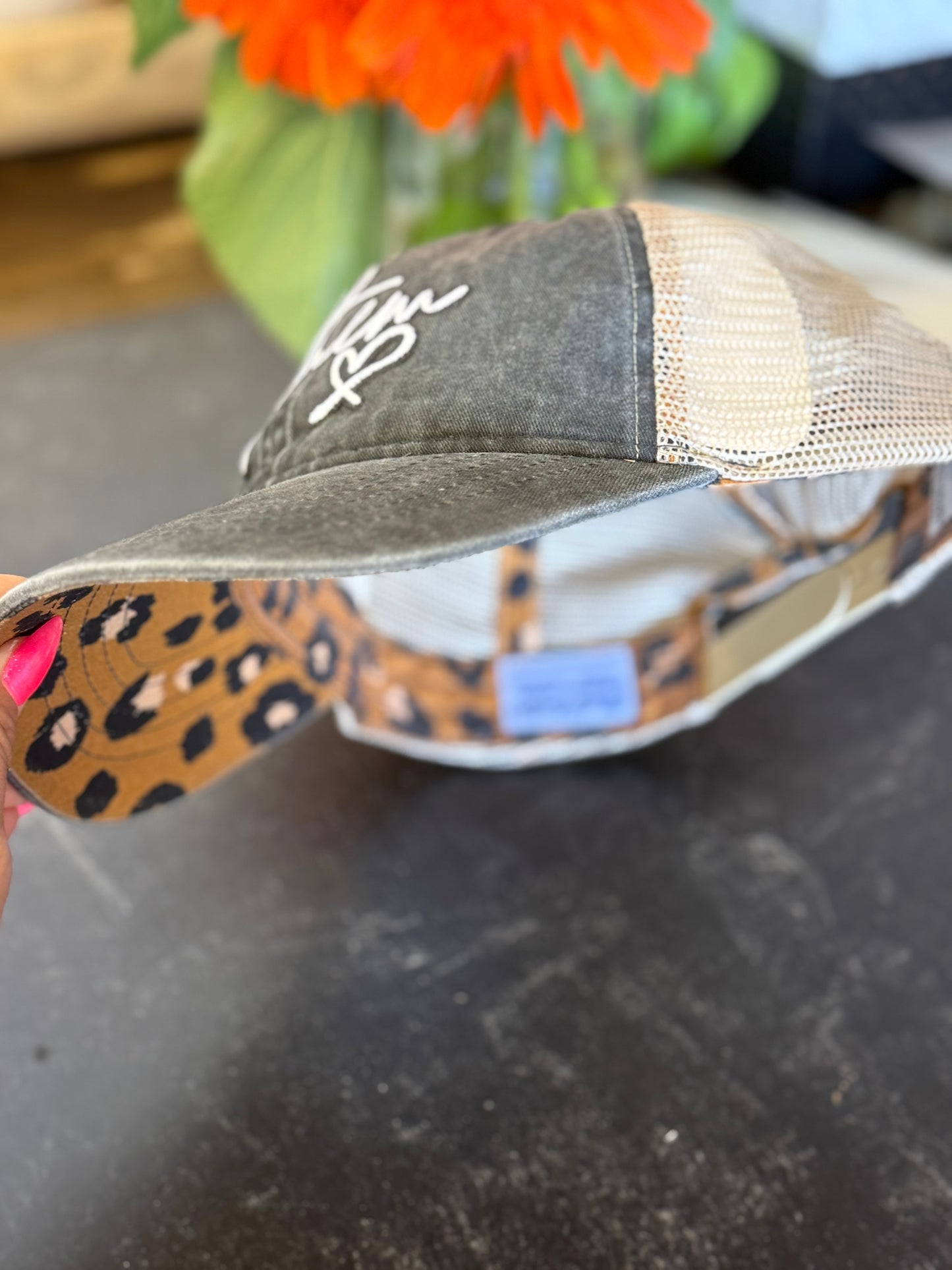 Custom Infinity women's washed cap
