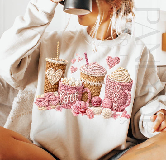 Printed crochet coffee lover 💕