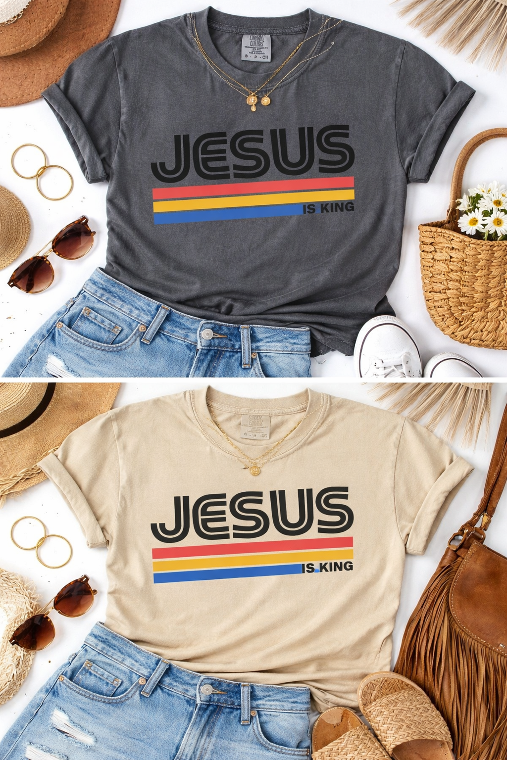 Jesus is King Retro T-shirt