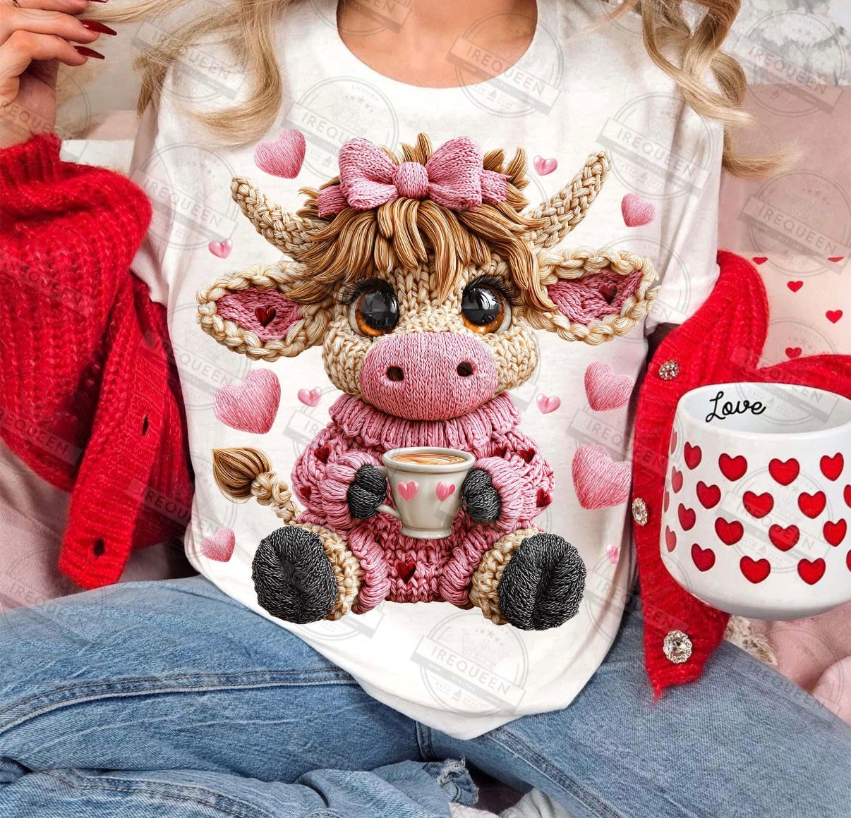 Printed crochet highland cow 💕