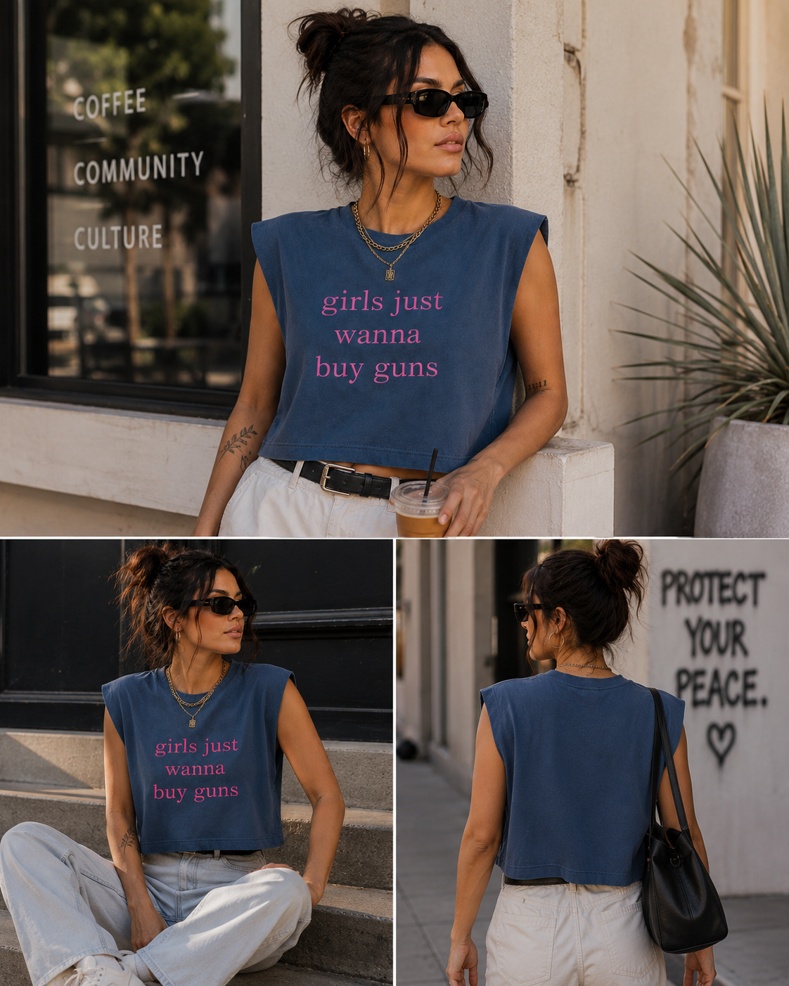 Girls Just Wanna Buy Guns Muscle Tank