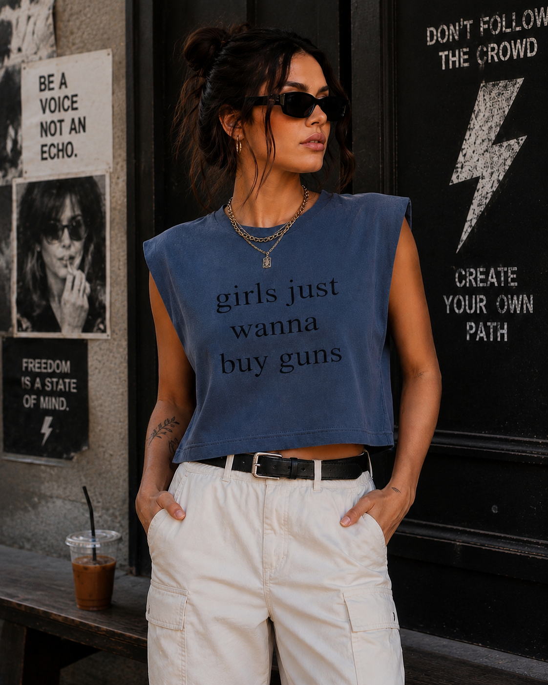 Girls Just Wanna Buy Guns Muscle Tank