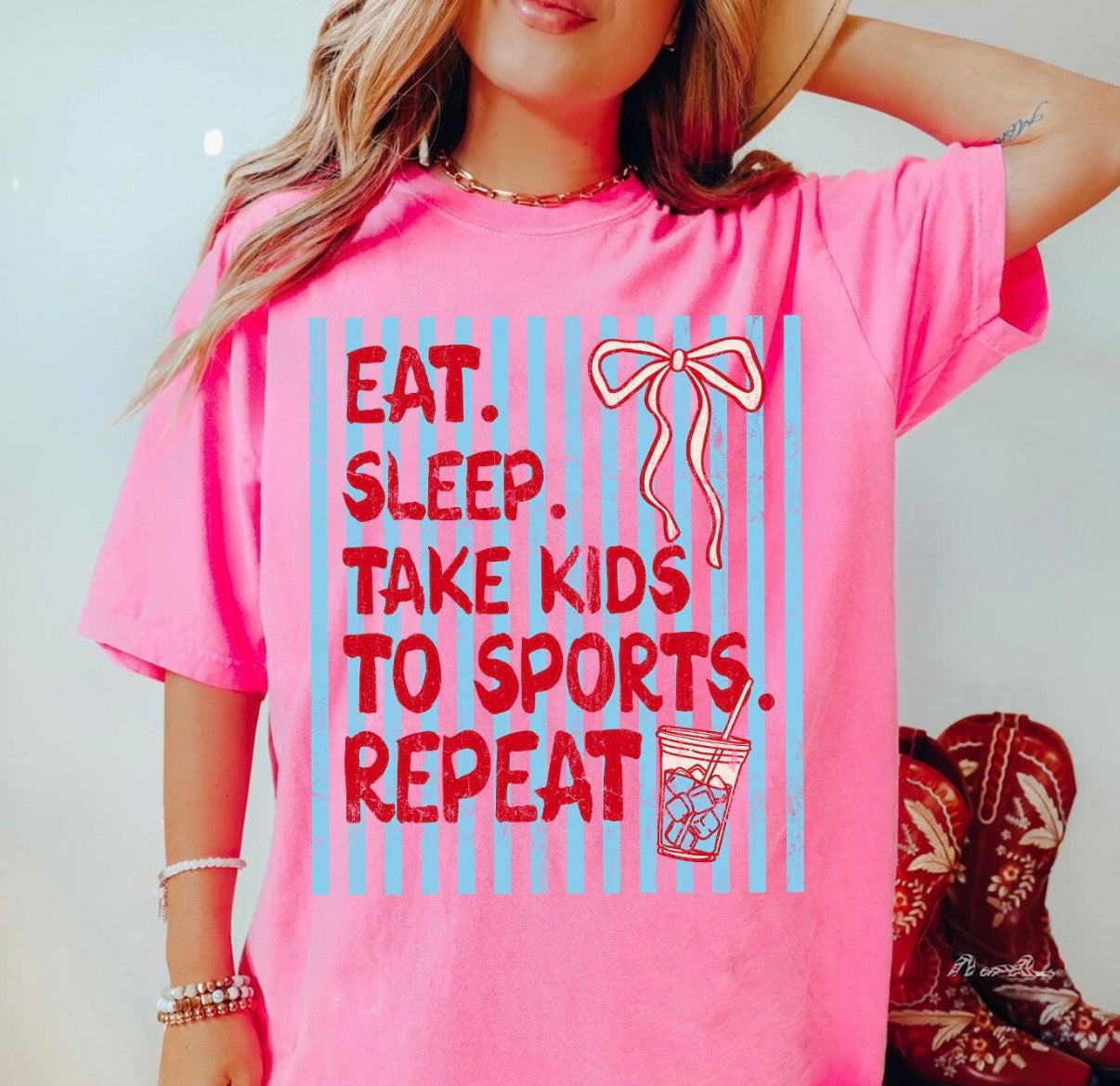 Eat, sleep, sports T-shirt