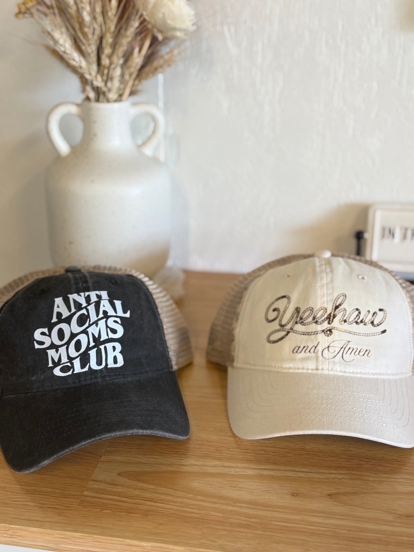 Custom Infinity women's washed cap
