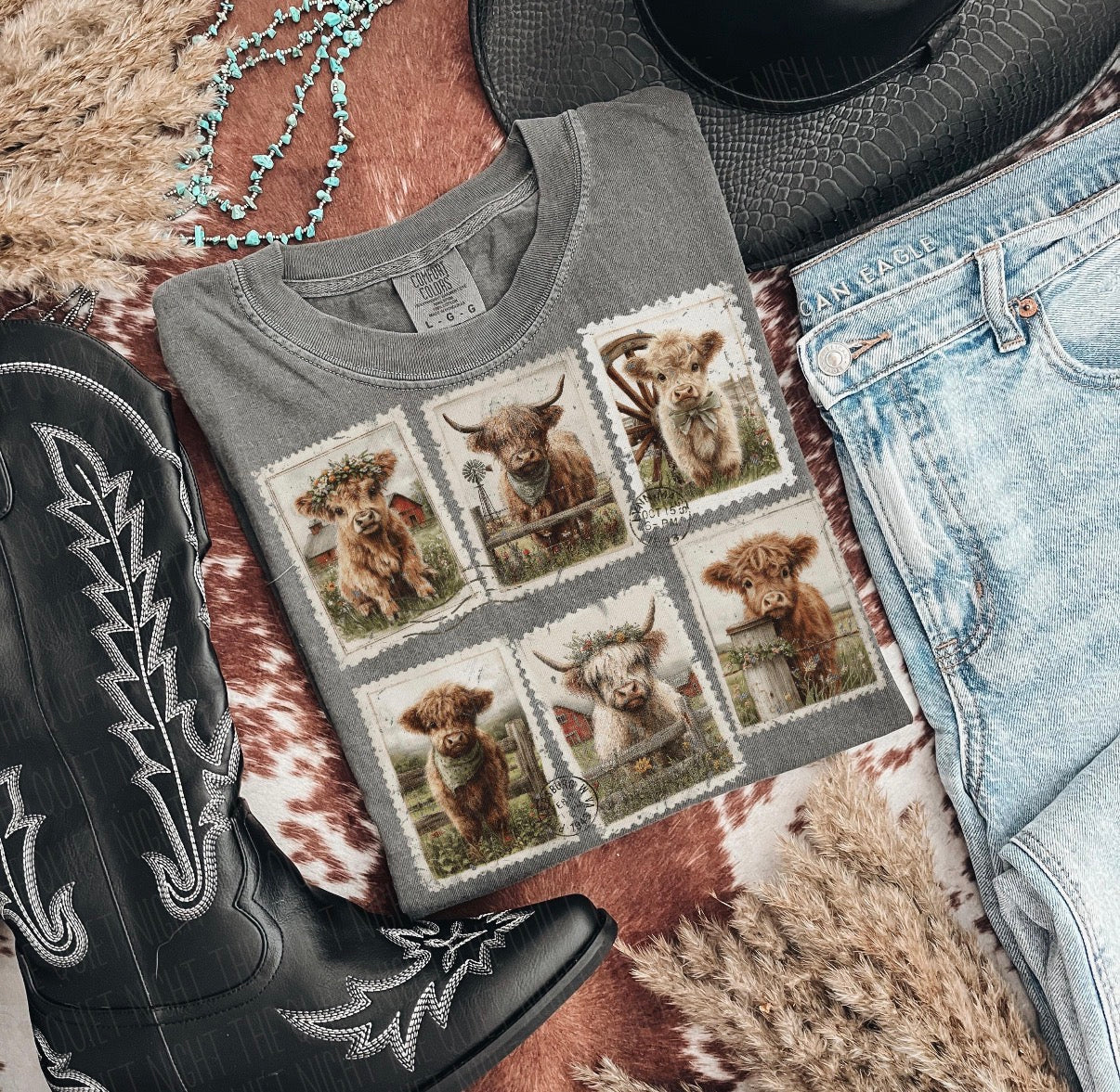 Highland cows T-shirt 💐