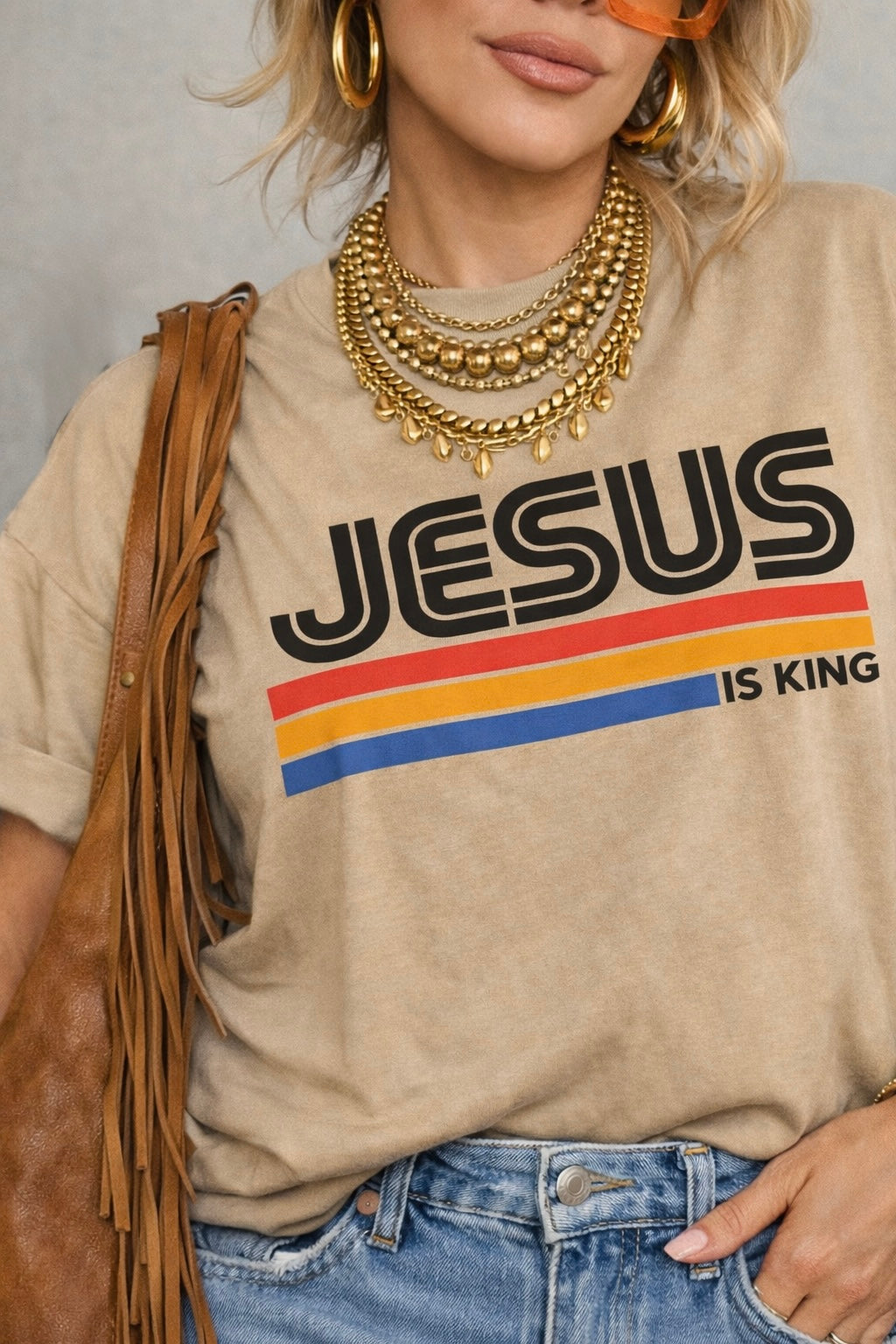 Jesus is King Retro T-shirt
