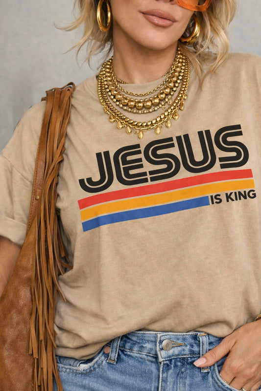 Jesus is King Retro T-shirt