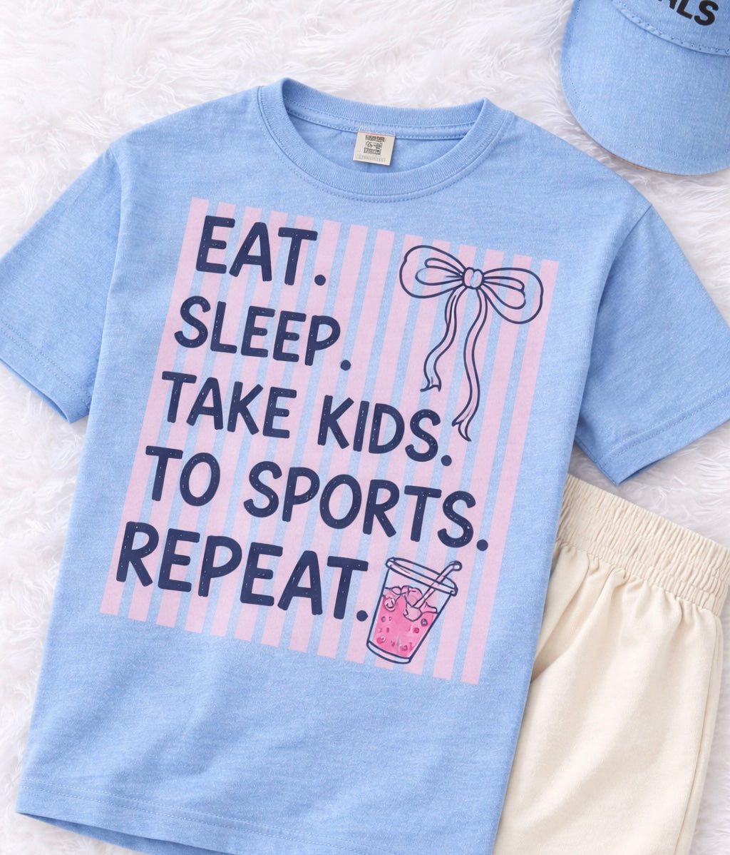 Eat, sleep, sports T-shirt