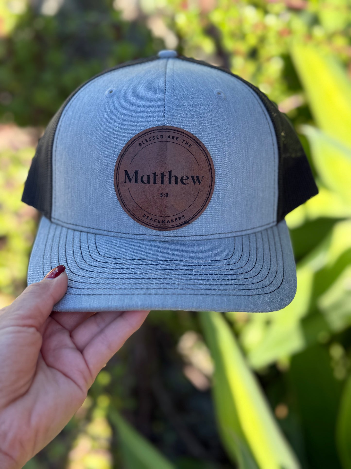 Matthew 5:9 trucker hat