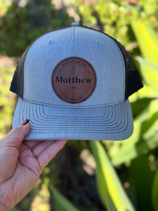 Matthew 5:9 trucker hat