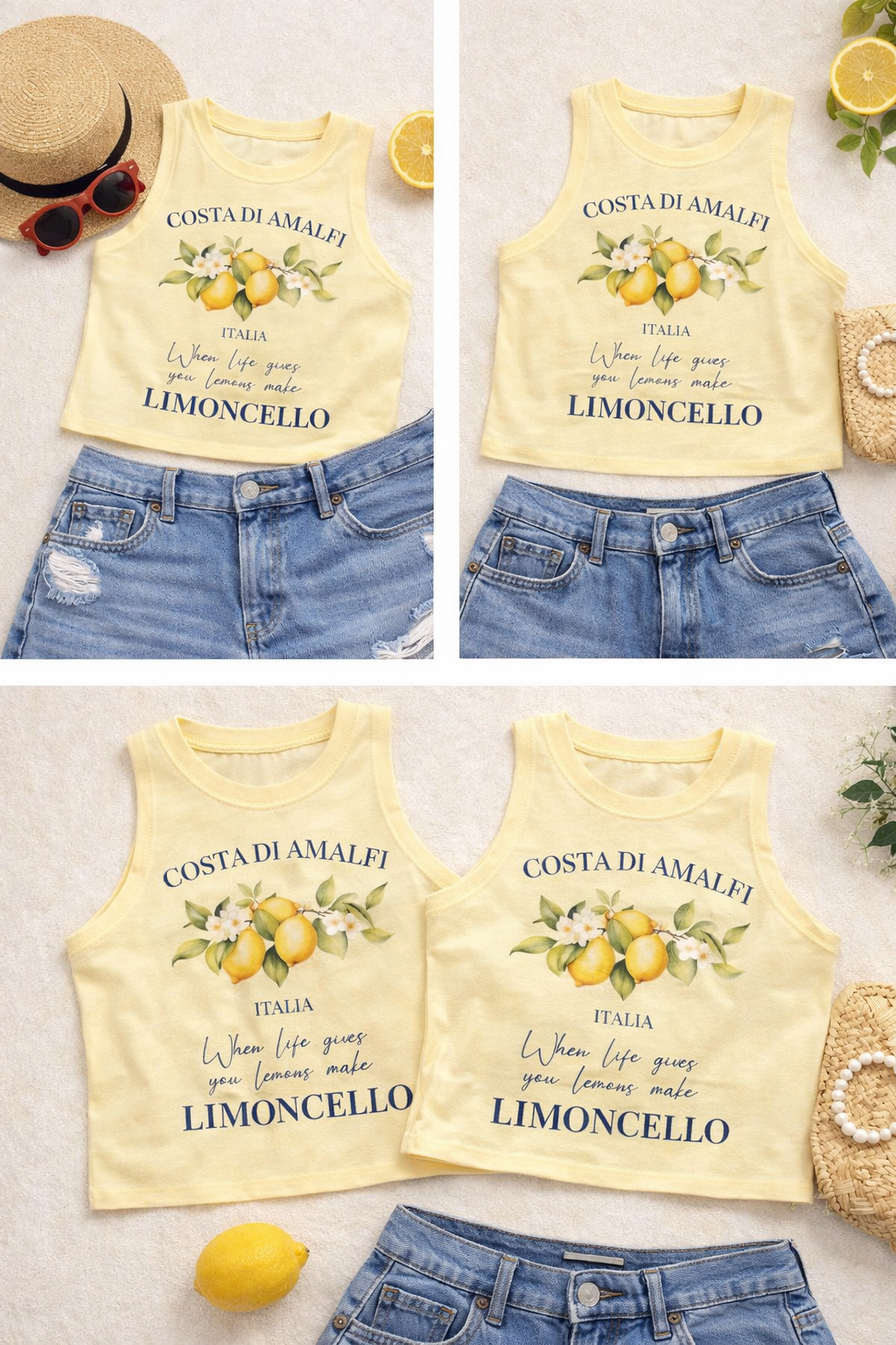Limoncello tank tops 🍋