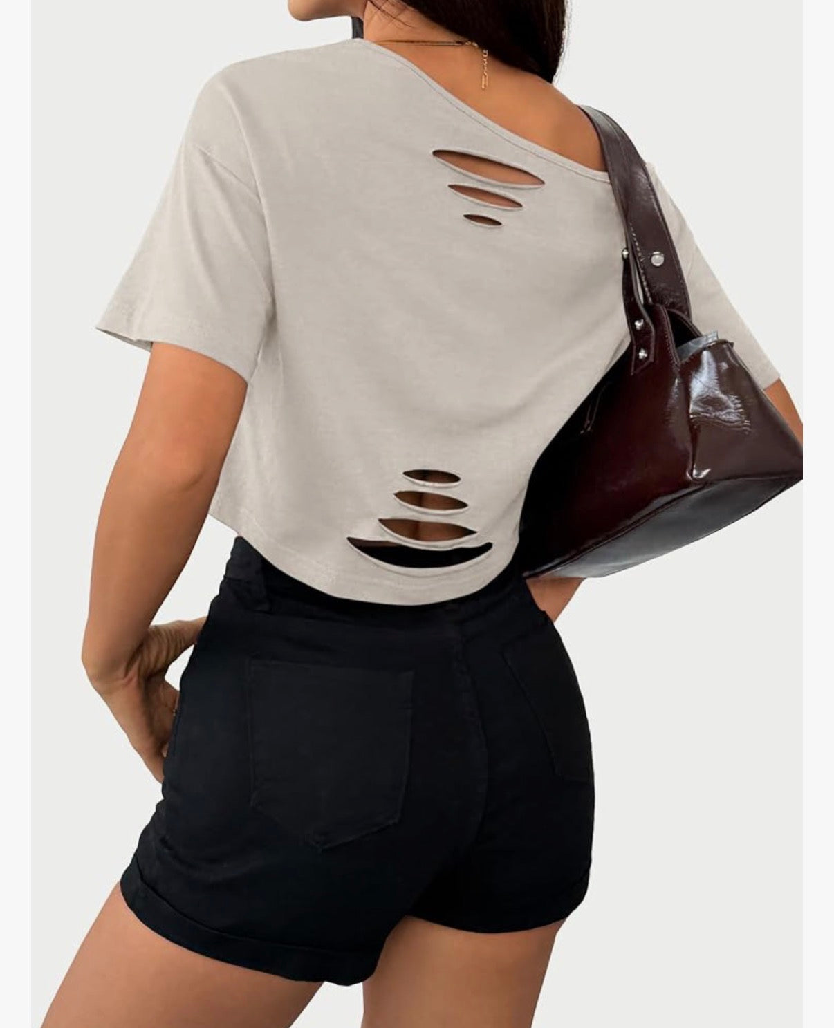 American tour off the shoulder tee