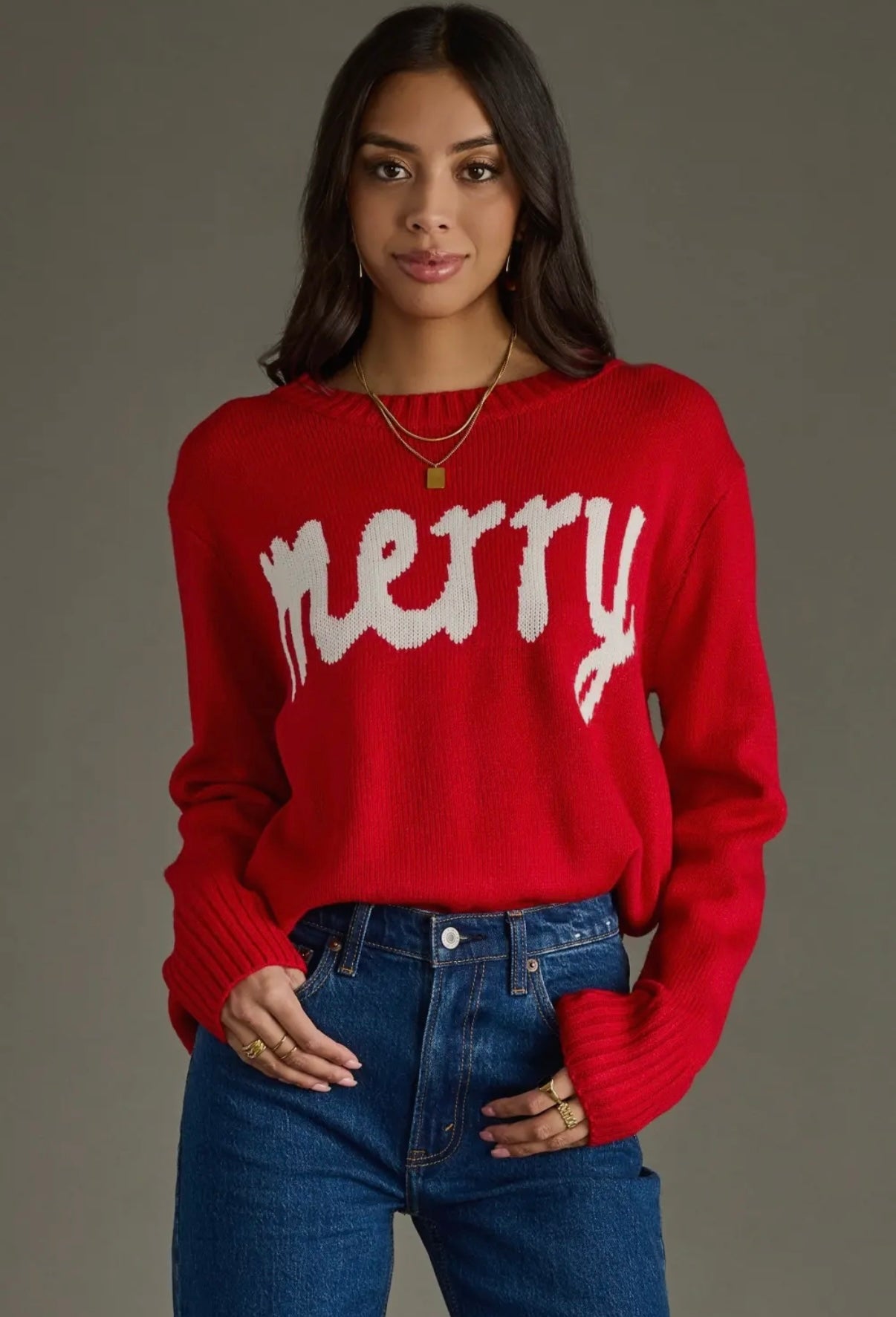 Hunter Green Merry Sweater