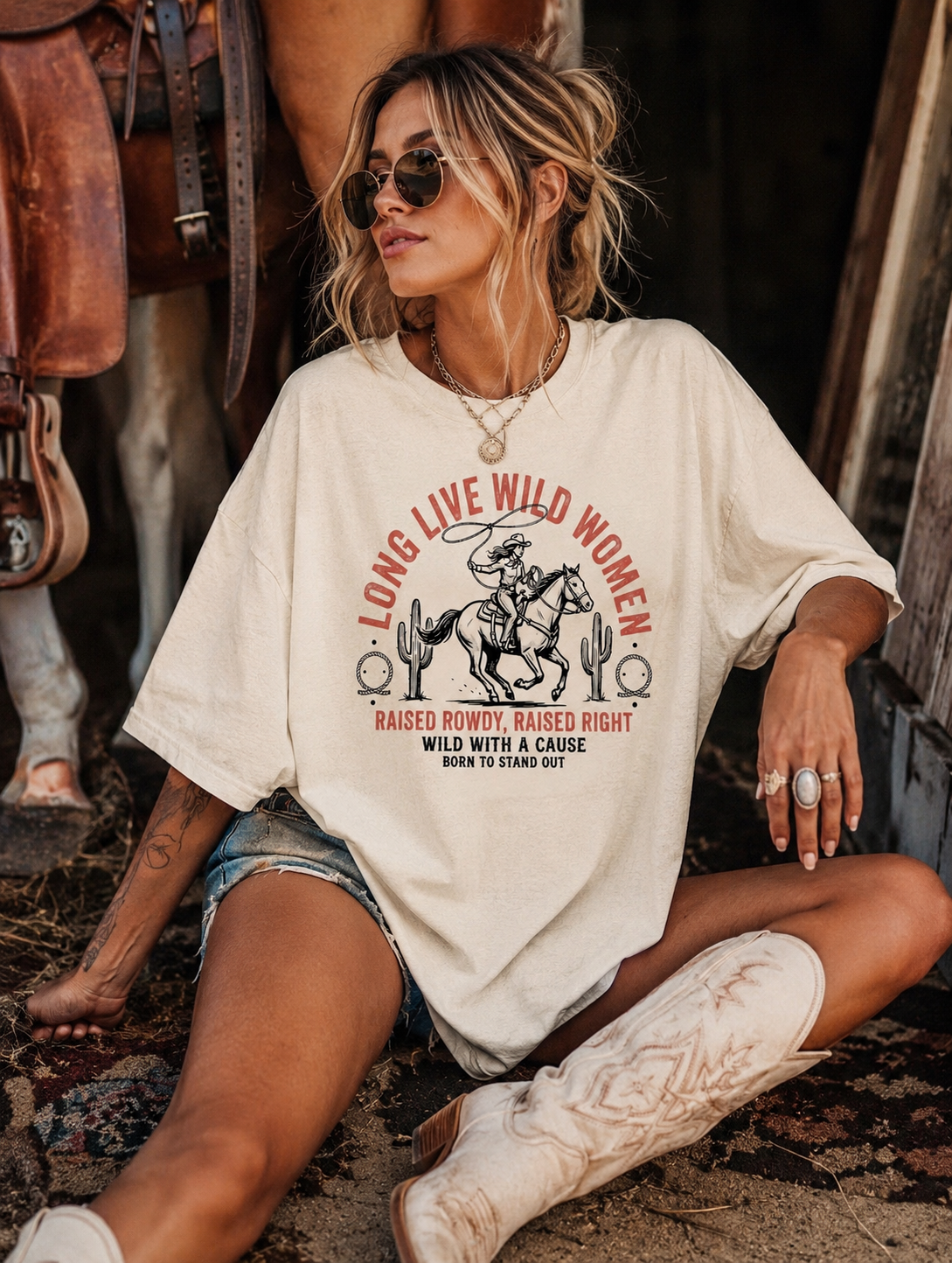 Long Live wild women tee
