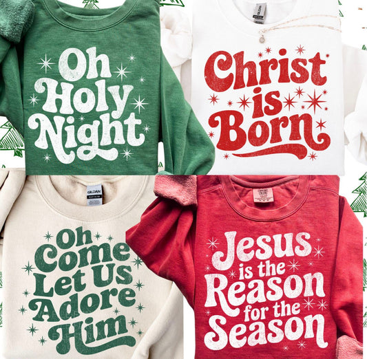 Christian Christmas designs sweater