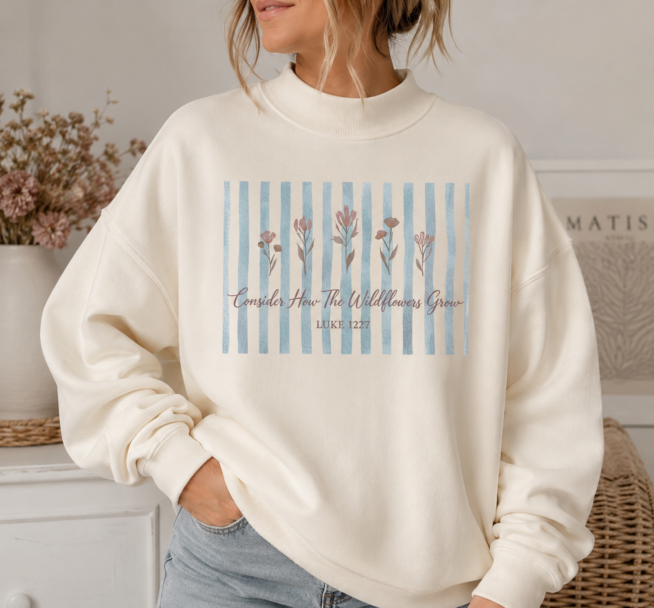 Luke 12:27 T-shirt & Mockneck Sweater