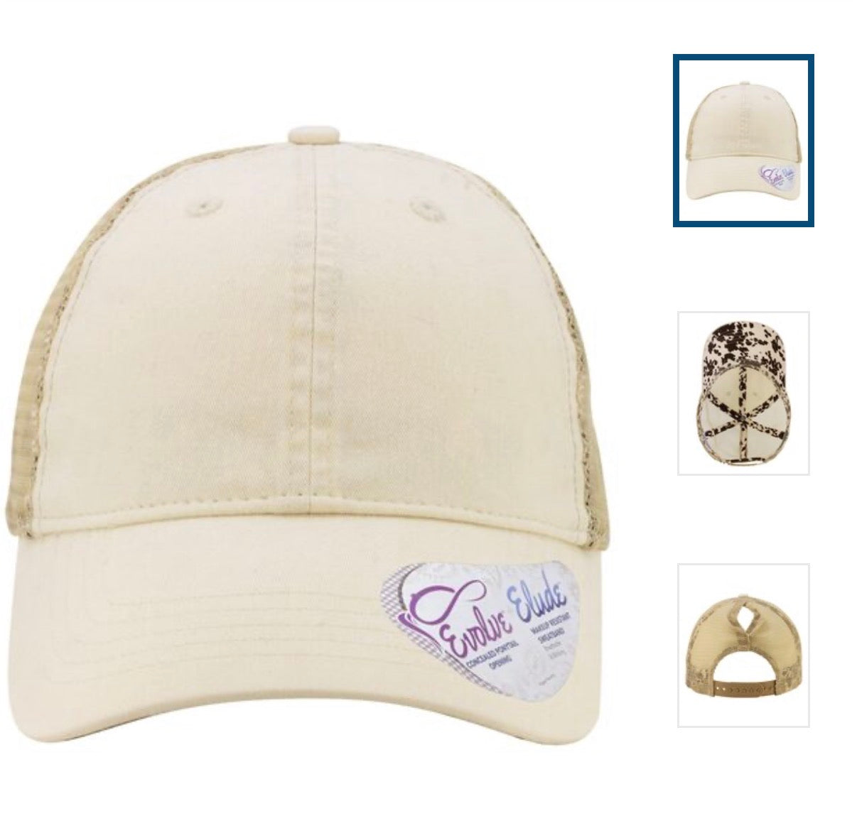 Custom Infinity women's washed cap
