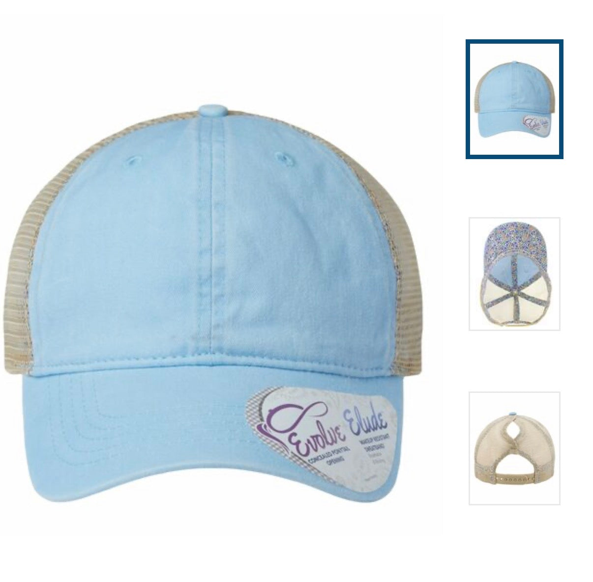 Custom Infinity women's washed cap