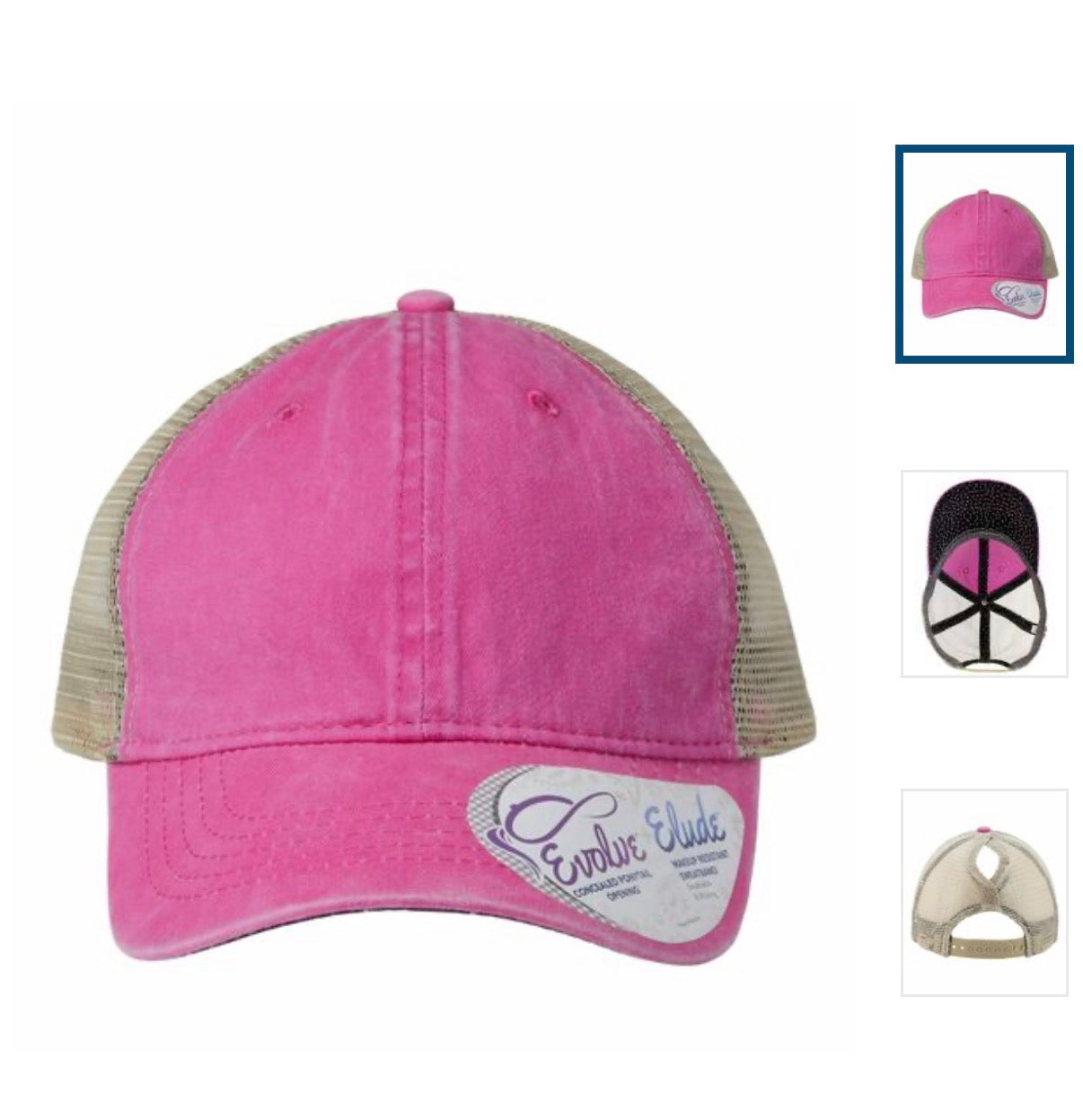 Custom Infinity women's washed cap