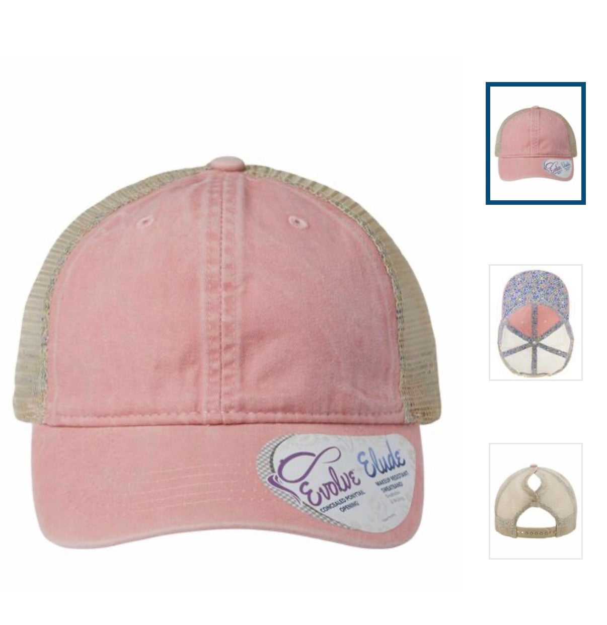 Custom Infinity women's washed cap