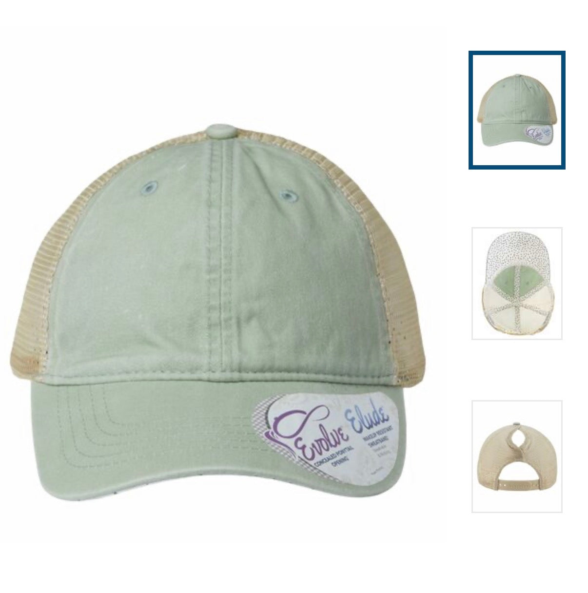 Custom Infinity women's washed cap