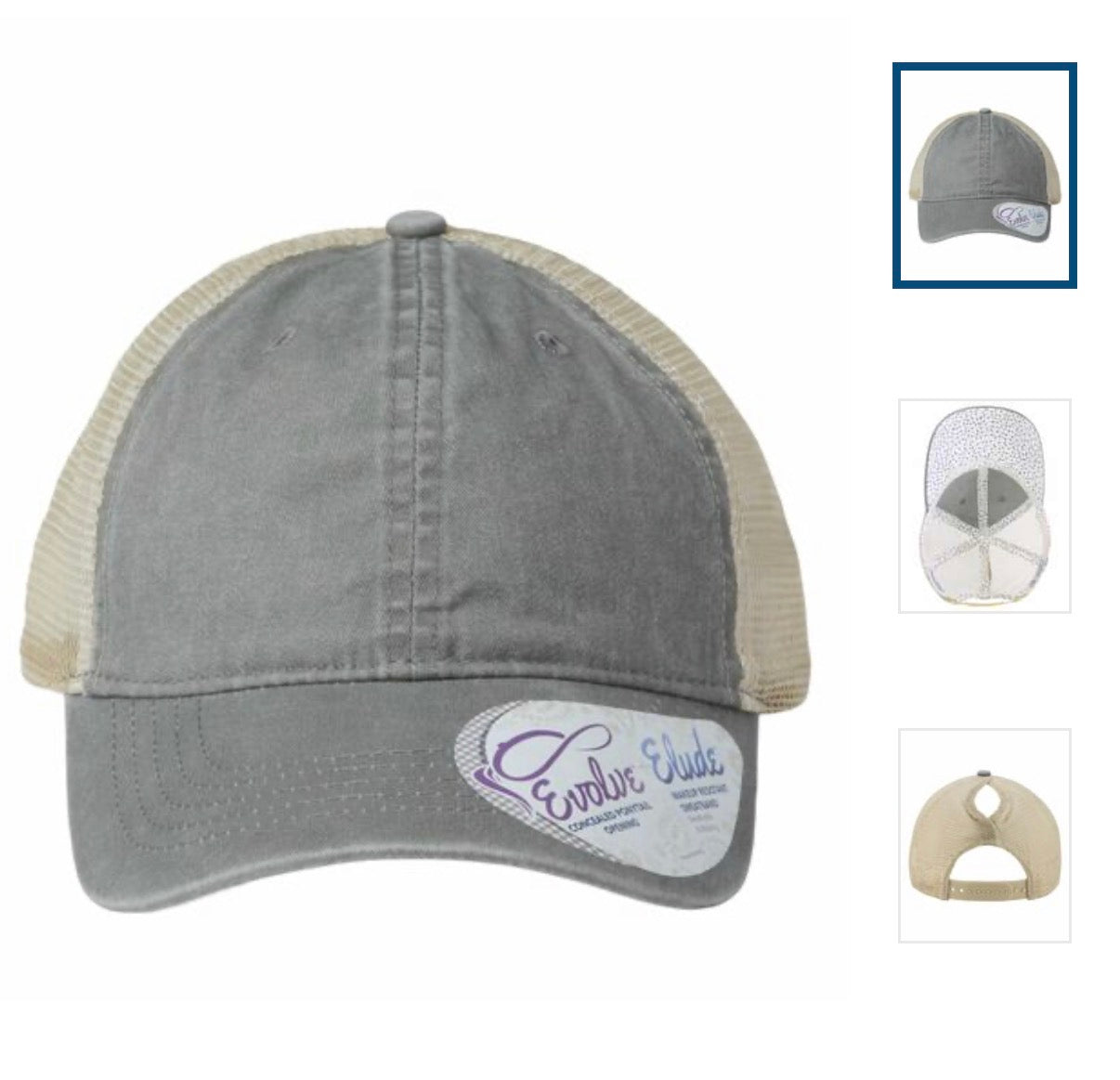 Custom Infinity women's washed cap