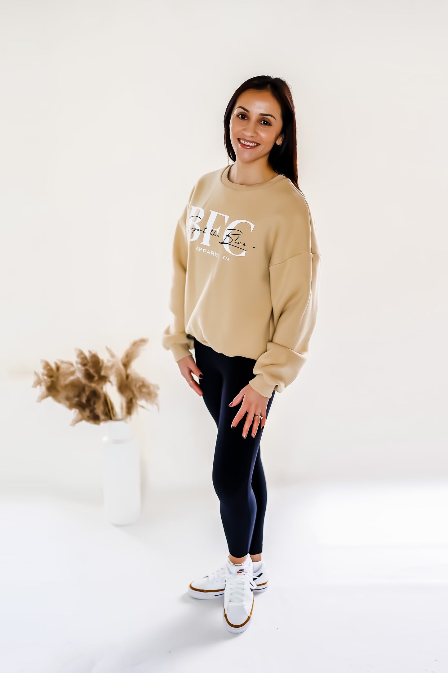 Support the Blue printed Sweatshirt